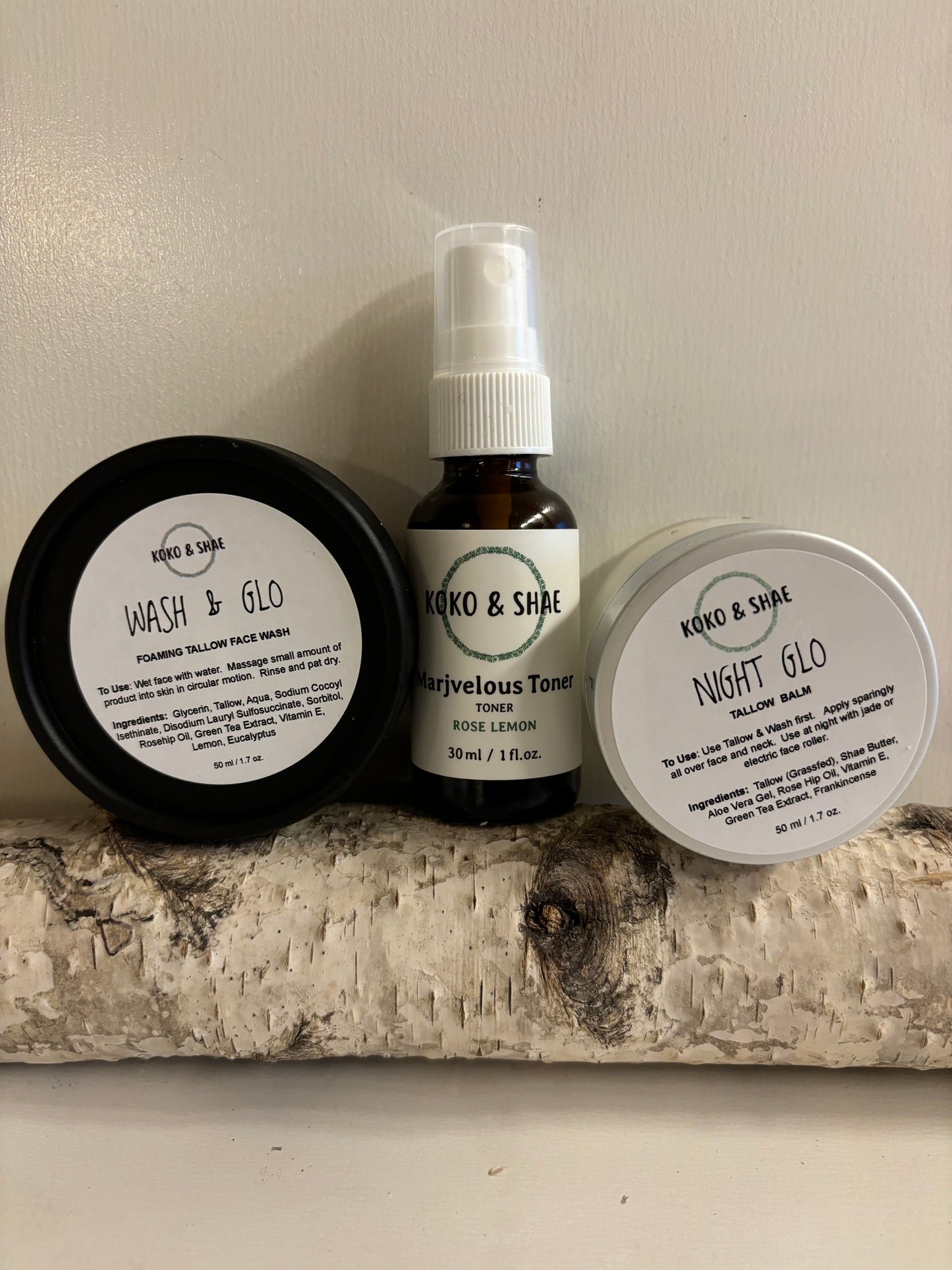 'WASH, TONE & GLO Skin Care Set'