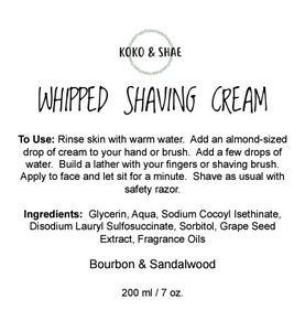 Whipped Shaving Cream